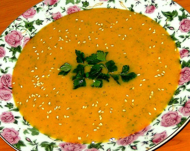 Овощной суп из тыквы