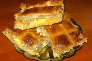 Рецепт Слоеный пирог с сардинами