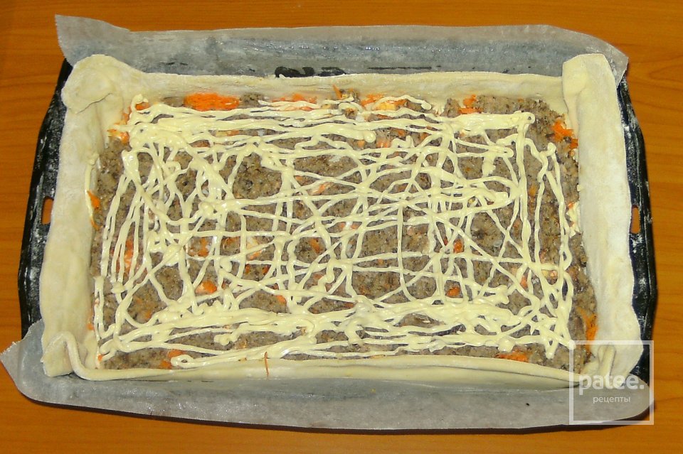 Слоеный пирог с сардинами - Шаг 4