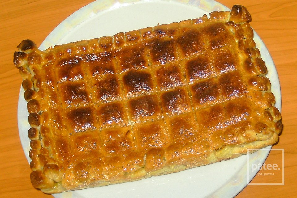 Слоеный пирог с сардинами - Шаг 6