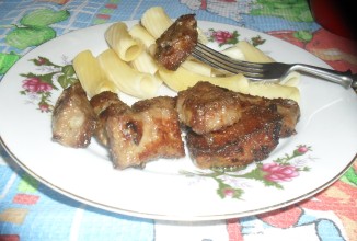 Жаренная говяжья печень