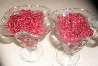 Клюквенное мороженное