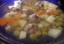 Суп с мясными шариками