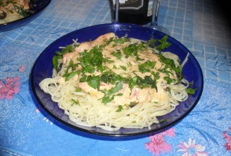 Паста с моцареллой