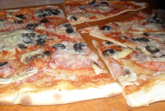 Пицца с карпаччо