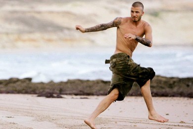 Дэвид Бекхэм вытатуировал имя своей дочери на шее