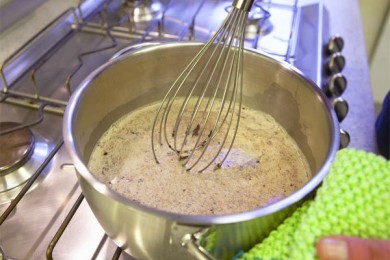 Шоколадный пуддинг - приготовление