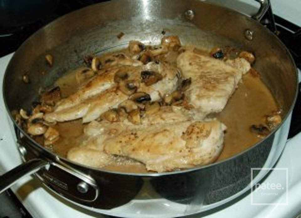 Курица с грибами и вином - Шаг 5