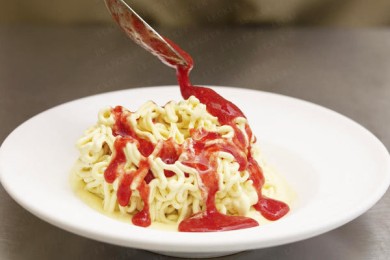 Мороженое-спагетти - приготовление