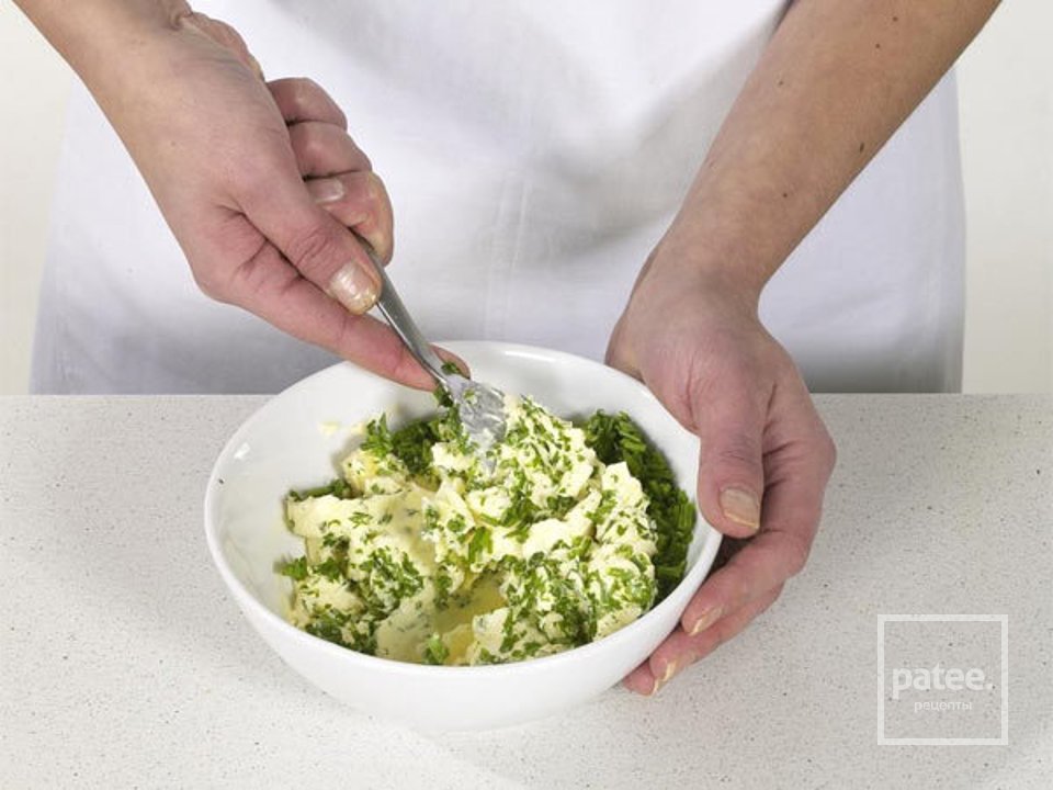 Зеленое масло для бутербродов - Шаг 3