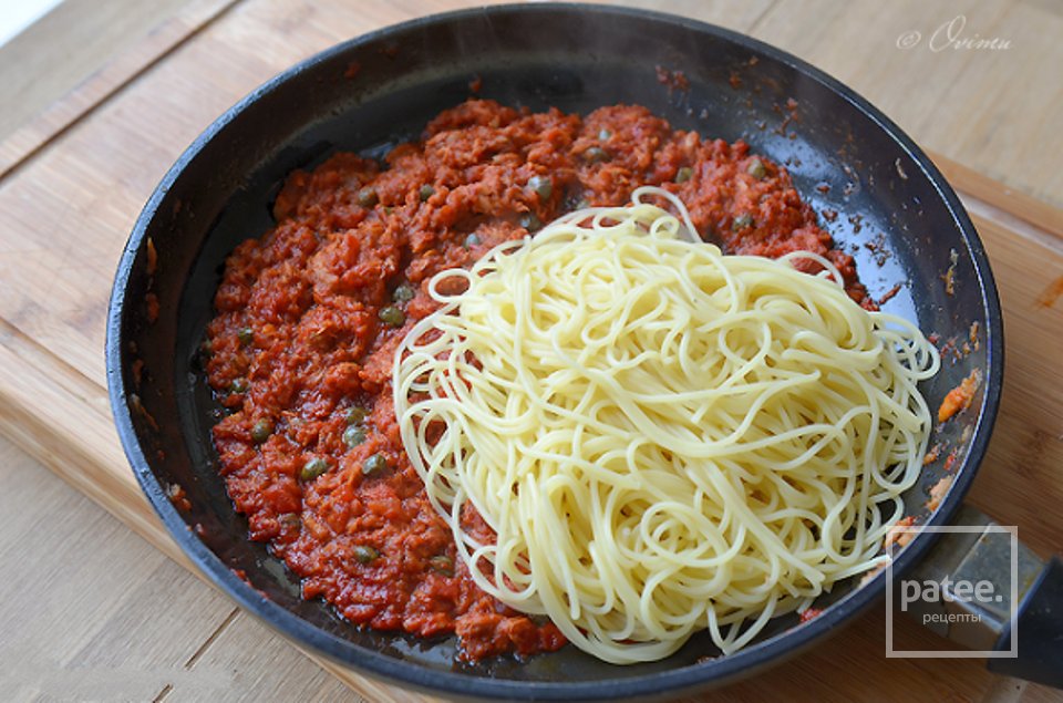 Спагетти с тунцом - Шаг 7