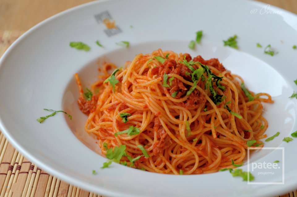 Спагетти с тунцом - Шаг 8