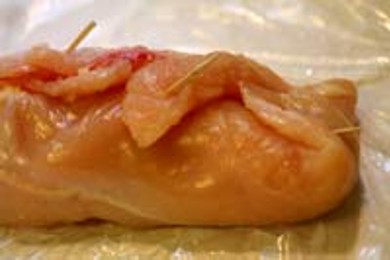 Куриные рулентики с беконом - приготовление