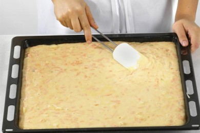 Пирог с морковью - приготовление