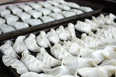 Японские пельмени - приготовление