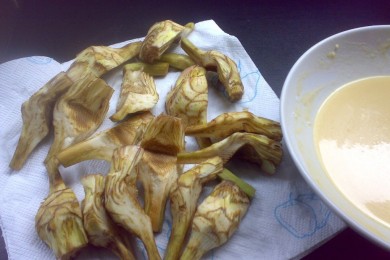 Артишоки жареные в кляре - приготовление