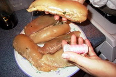 Куриные грудки, фаршированные грибами и шпинатом - приготовление