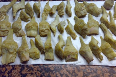 Артишоки в масле - приготовление