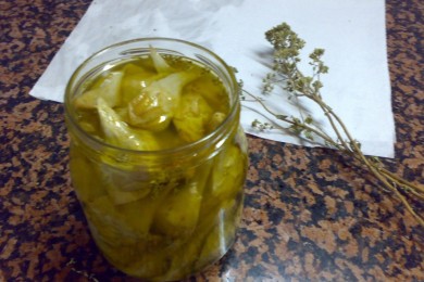 Артишоки в масле - приготовление