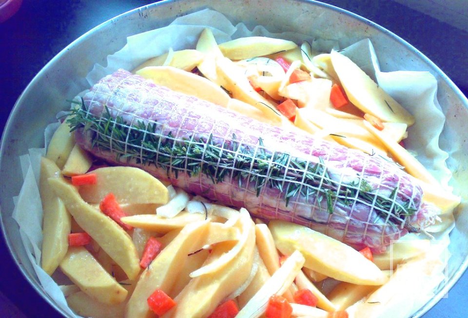 Свиная шейка с овощами - Шаг 2