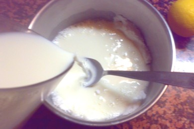 Белый крем для булочек - приготовление