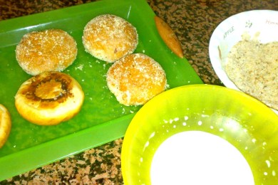 Булочки с кремом - приготовление