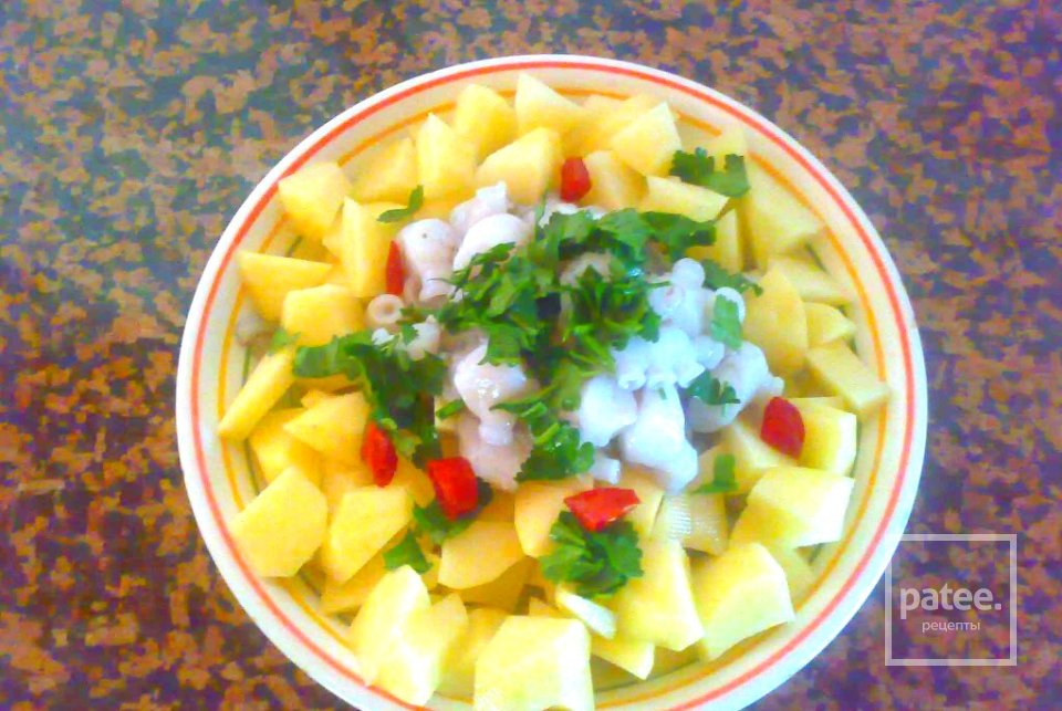 Паста с осьминогом и картофелем - Шаг 1