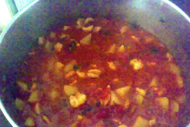 Паста с осьминогом и картофелем - приготовление