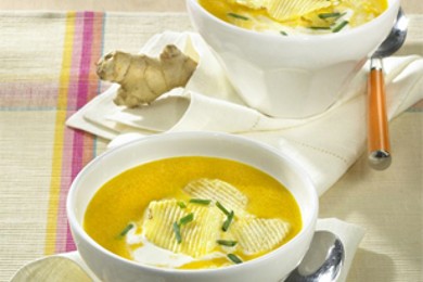 Суп из моркови и имбиря
