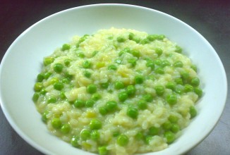 Ризотто с зеленым горошком