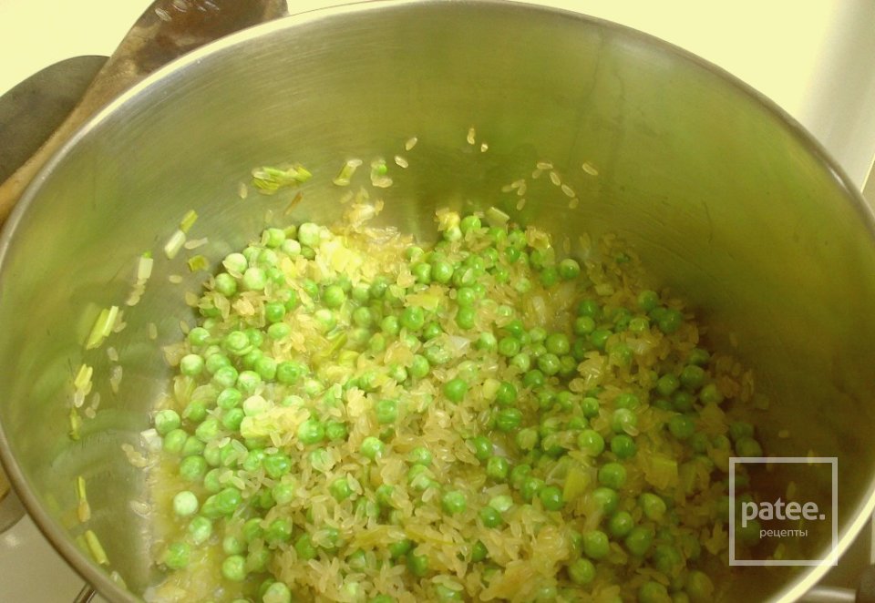 Ризотто с зеленым горошком - Шаг 3
