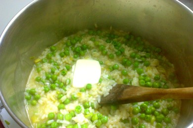 Ризотто с зеленым горошком - приготовление