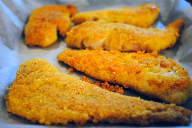 Сэндвич с рыбой и соусом тартар - приготовление