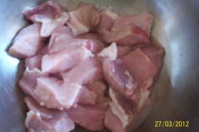 Свинина с картофелем в духовке "Сочная" - приготовление