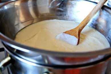 Творожный пирог "Зебра" - приготовление