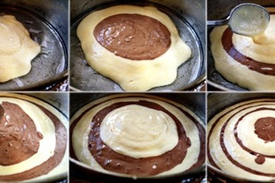 Творожный пирог "Зебра" - приготовление