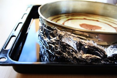 Творожный пирог "Зебра" - приготовление