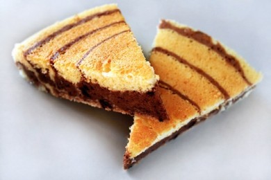 Творожный пирог "Зебра" - приготовление