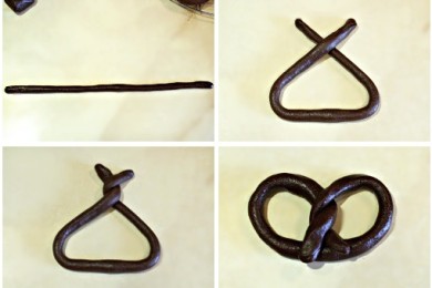 Шоколадные крендели - приготовление