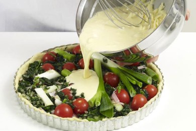 Овощной пирог - приготовление