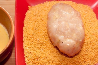 Куриные зразы с грибами - приготовление