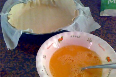 Пирог со шпинатом и сыром - приготовление