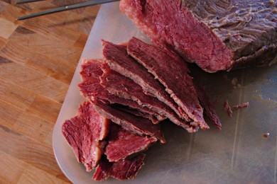 Мясо отварное с овощами - приготовление