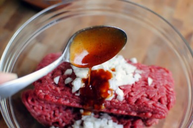 Барбекю из мясного хлеба - приготовление