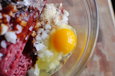 Барбекю из мясного хлеба - приготовление