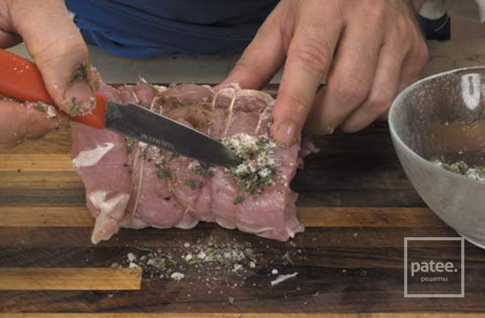 Жареная свинина с грибами и фасолью - Шаг 2