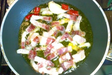 Спагетти Карбонара с беконом - приготовление