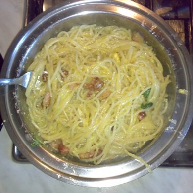 Спагетти Карбонара с беконом - Шаг 4