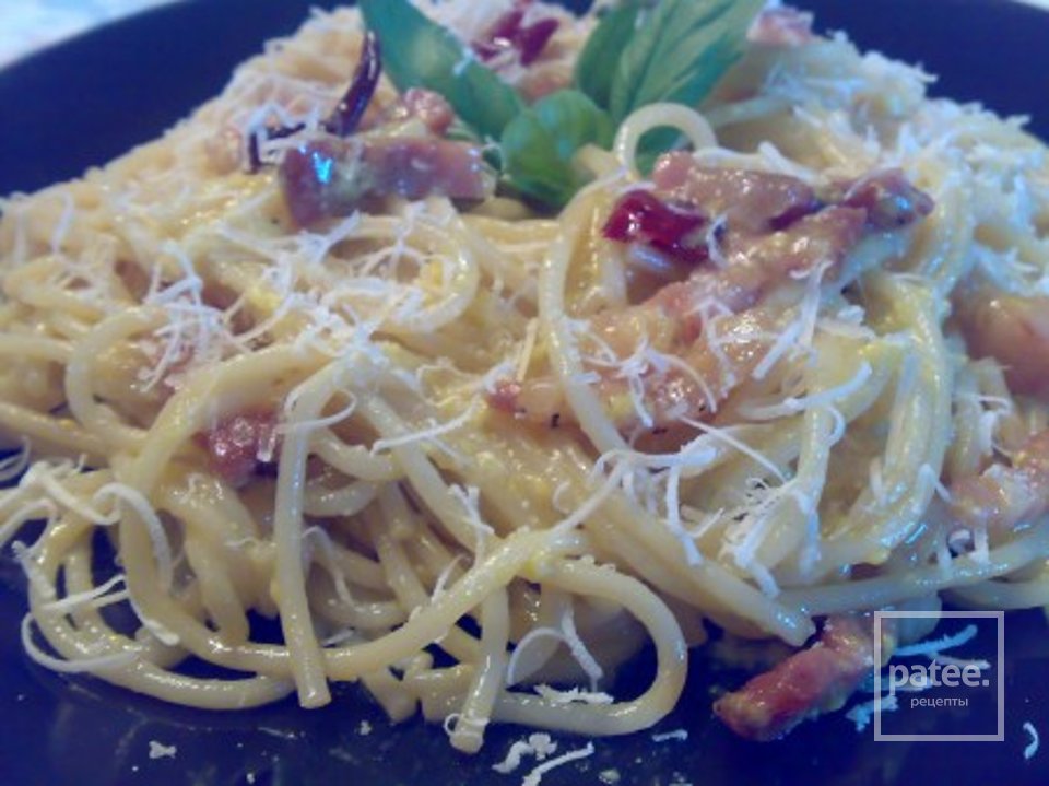 Спагетти Карбонара с беконом - Шаг 5
