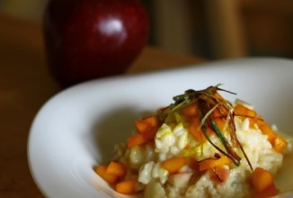 Ризотто с яблоками и горгондзолой